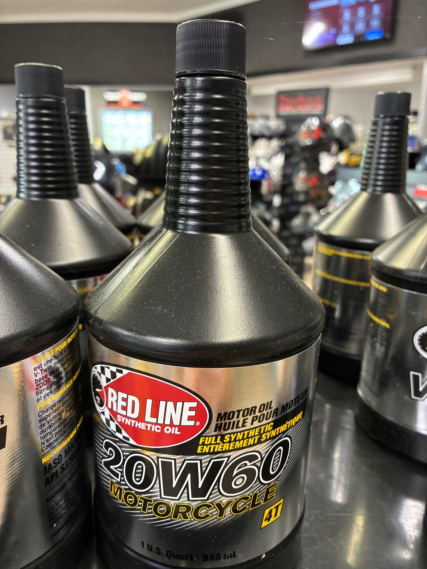 RED LINE synthetic oil 20W60 motorcycle 4T