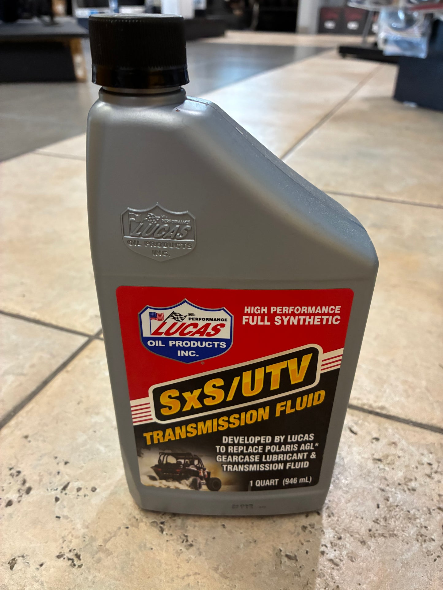 LUCAS OIL SxS/UTV transmission fluid high performance full synthetic 1quart 946mL