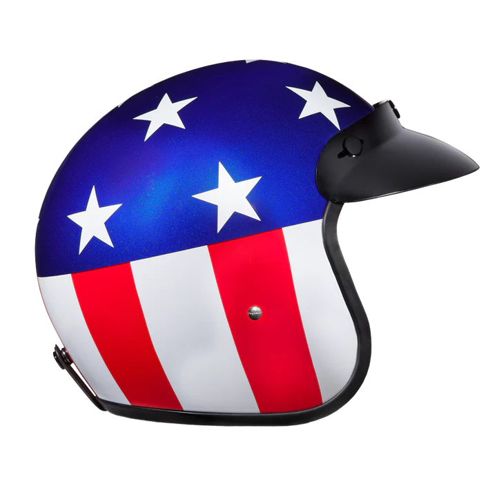 HELMET CRUISER-W CAPTAIN AMERICA-DAYTONA HELMETS