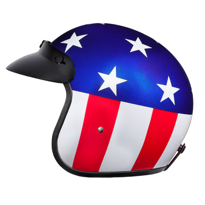 HELMET CRUISER-W CAPTAIN AMERICA-DAYTONA HELMETS