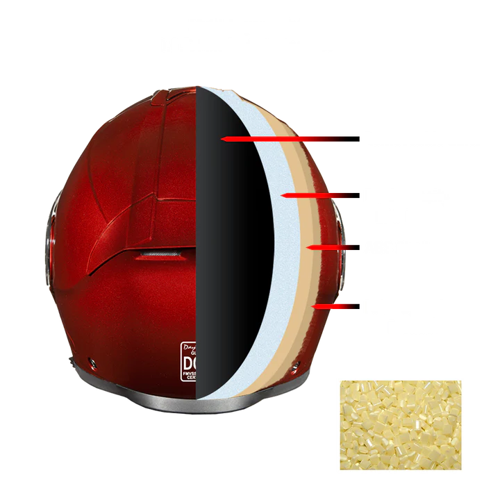 HELMET GLIDE BLACK CHERRY-DAYTONA HELMETS