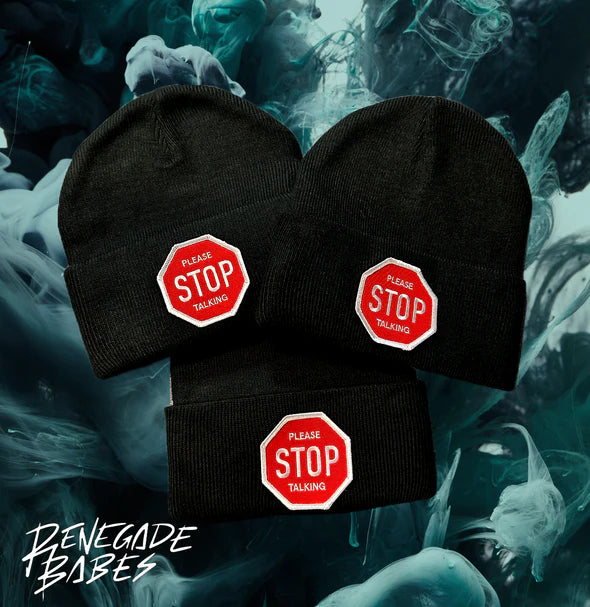 Please stop talking beanie