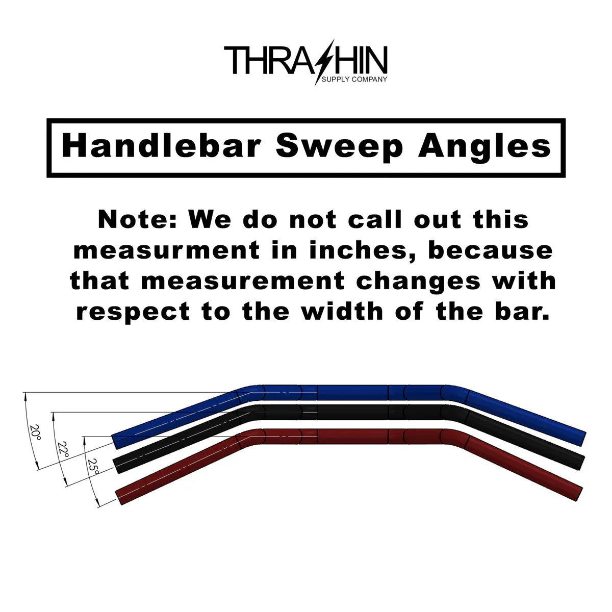 THRASHIN Mid Bend Bars - Stainless.