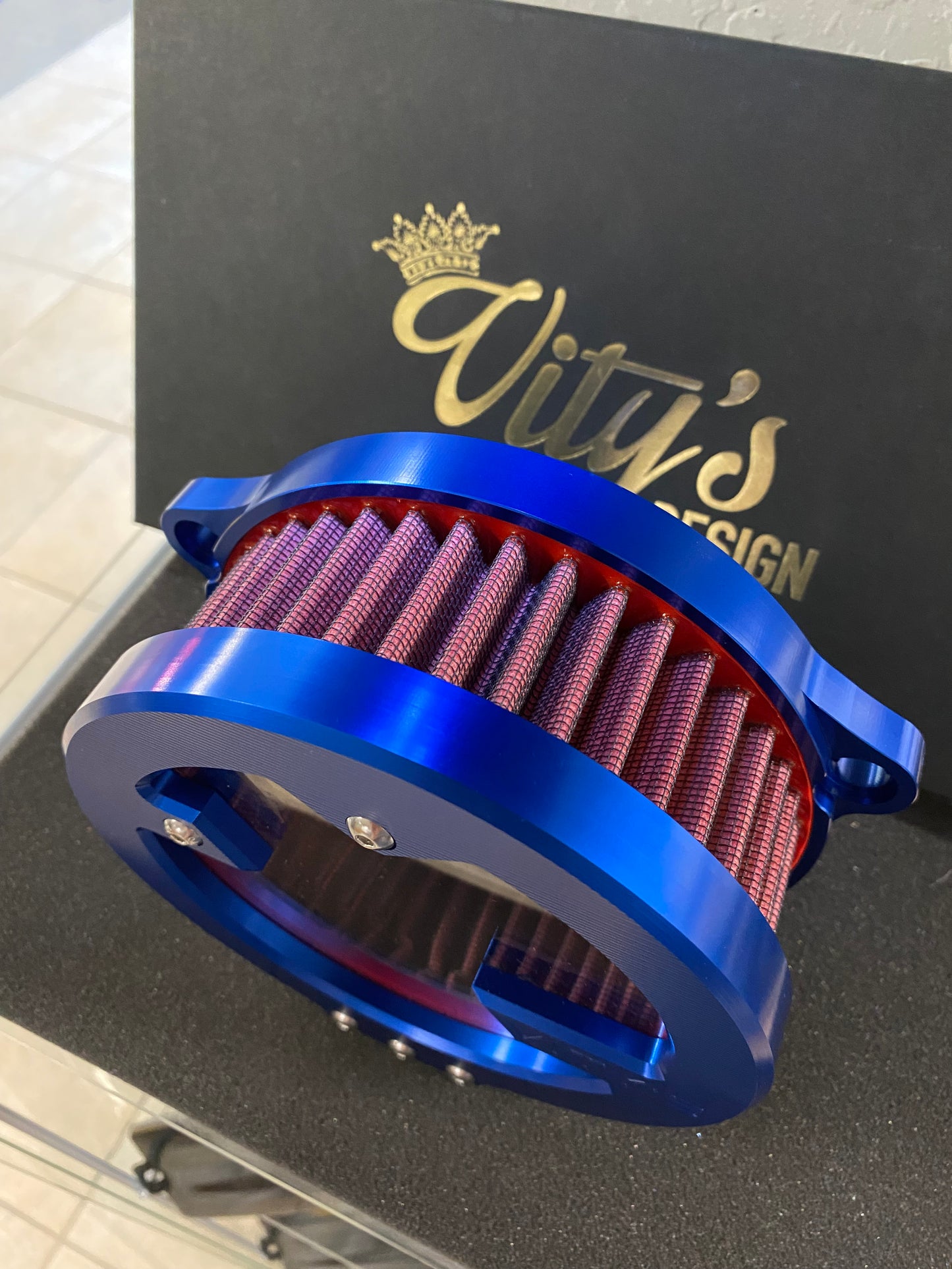 Massive Air Cleaner Blue VD03003 for M8