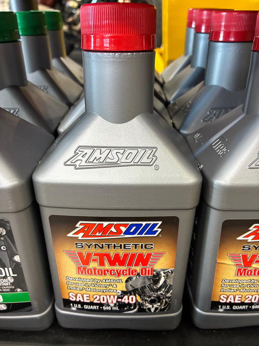 AMSOIL synthetic V-TWIN motorcycle oil SAE20W40 1U.S. quart 946mL