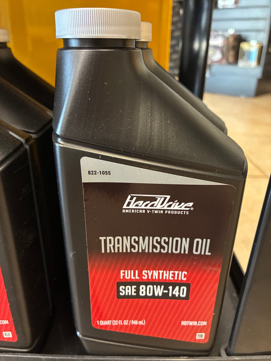 HARDDRIVE transmission oil full synthetic SAE 80W140 1 quart 946mL
