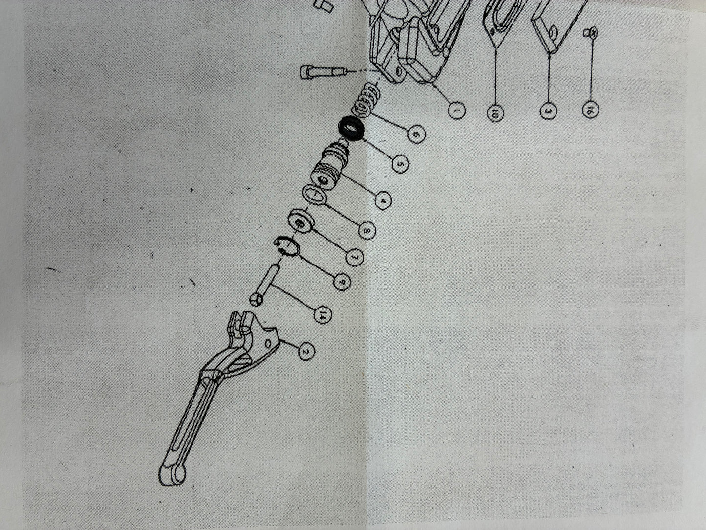 Hand Control Rebuilt Kit front brake 3/4"